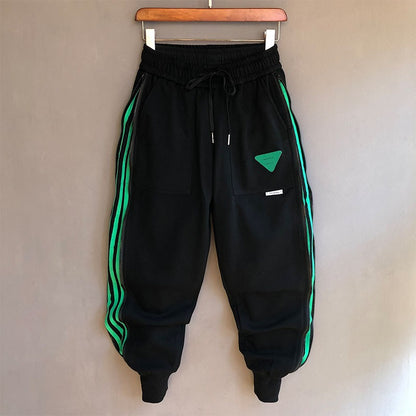 Zipper Versatile Casual Pants Feet Sports Sweatpants