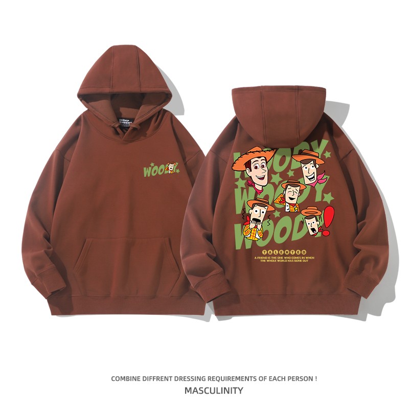 Cartoon Couple Unisex Hoodies