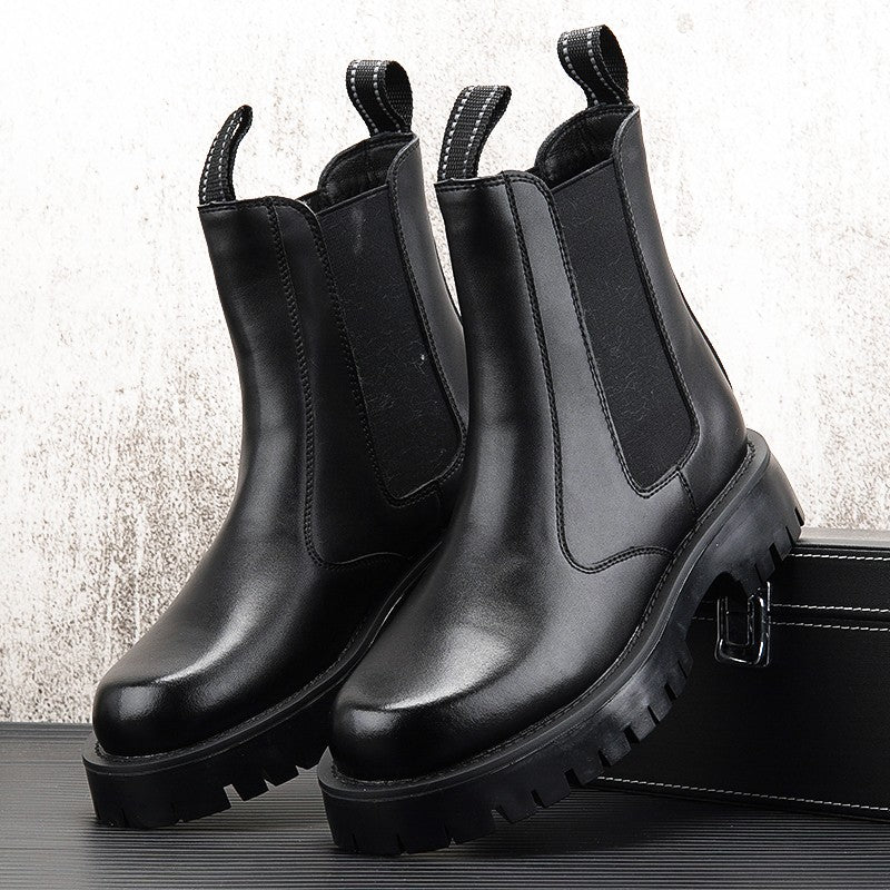 White Martin boots for men