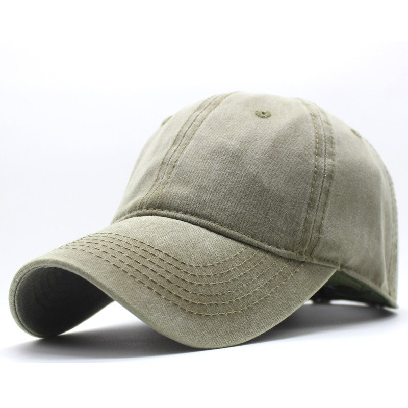 Hat Men's Retro Baseball Cap Washed Old Denim Cap