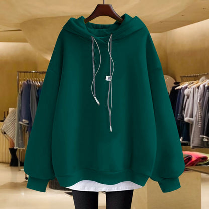 Hooded hoodie women's winter top