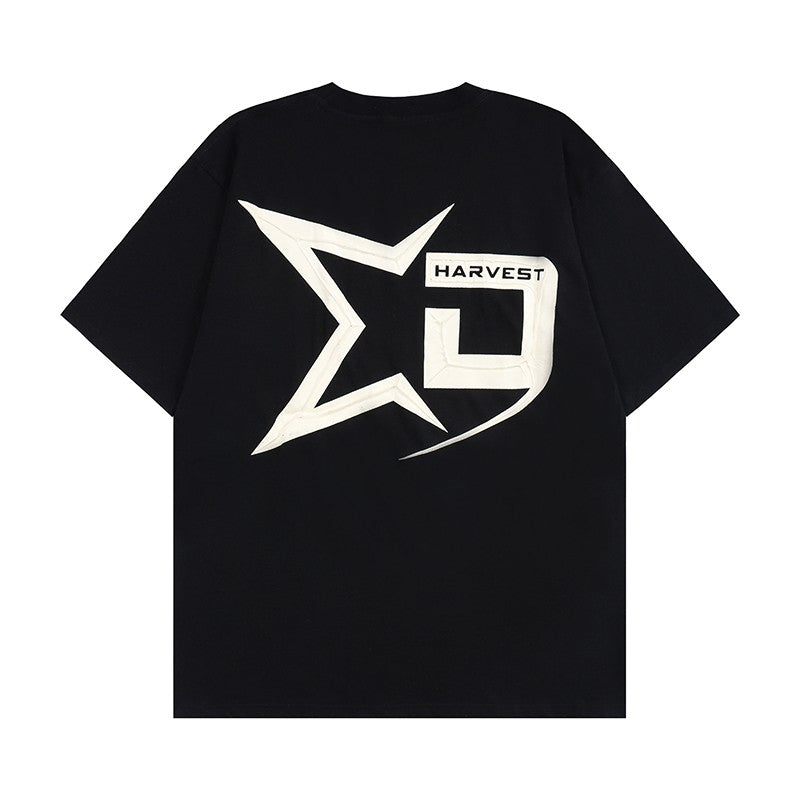 Star Letter Printing Unisex T-shirt