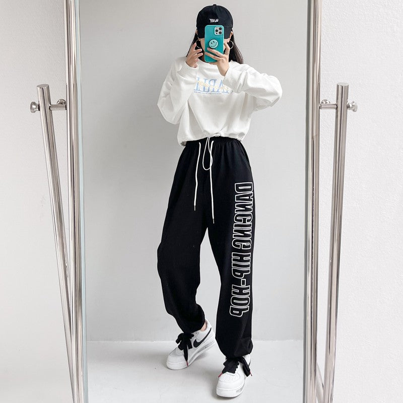 Short Street Sport Sweater Fashion Loose Jazz Set