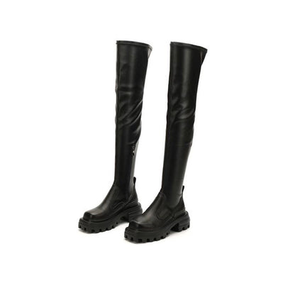 High Over Knee Boots Women's Genuine Leather