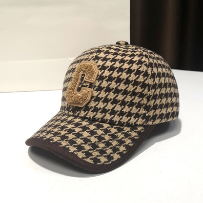 Headed Hat Winter Woolen Baseball Cap