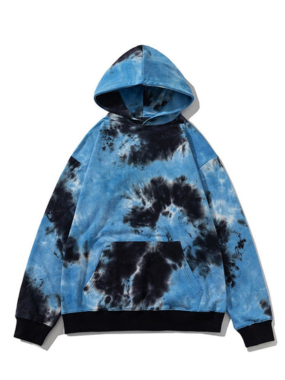 Pullover tie-dye hoodies gradient loose oversize hip-hop wear