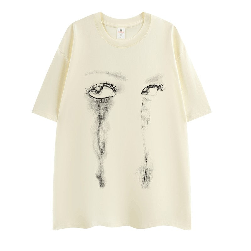 Oversize tears drop T-shirt