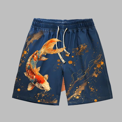 Good luck Koi shorts men/women short pant