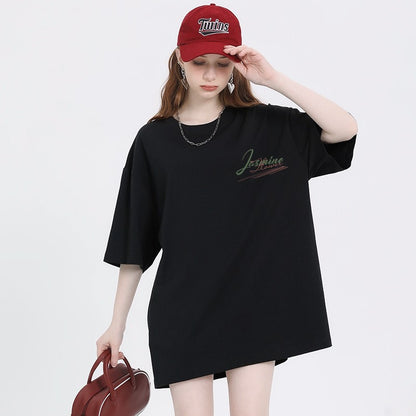 T-shirt summer pure cotton half sleeved