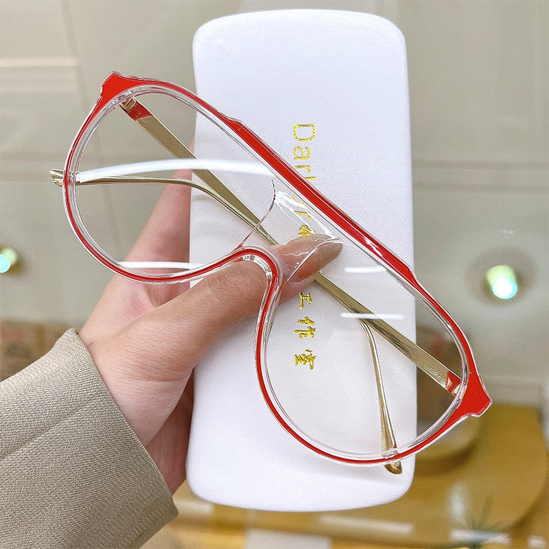 One-piece glasses frame eyewear