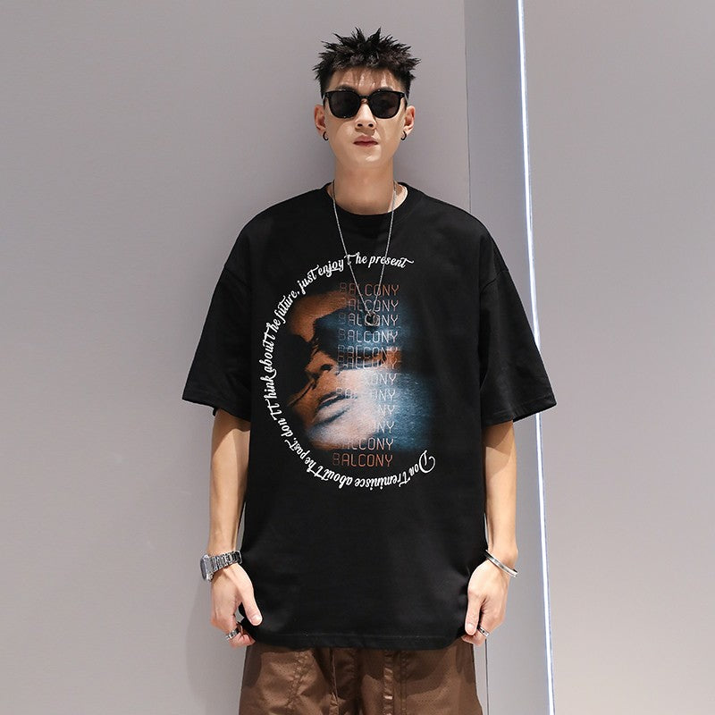 Oversize men t-shirt short-sleeved unisex t-shirt