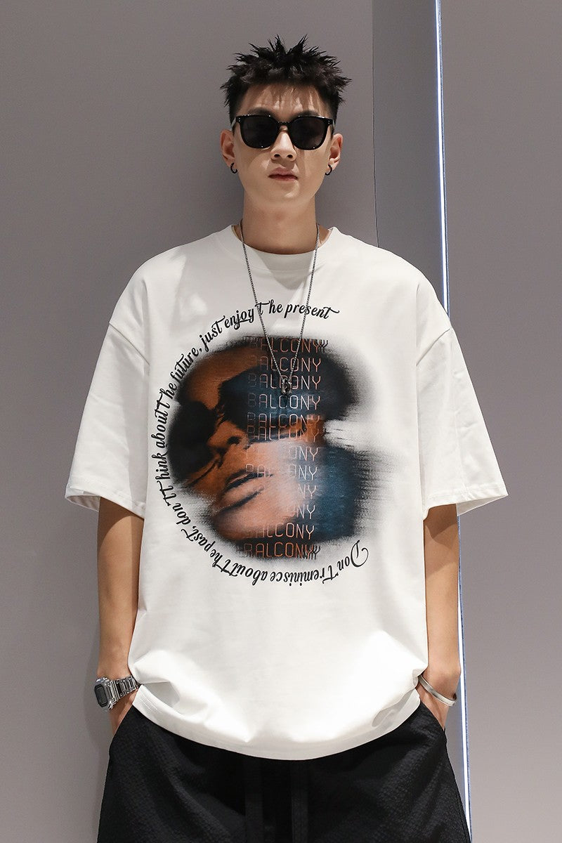 Oversize men t-shirt short-sleeved unisex t-shirt