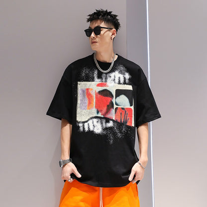 T-shirt oversize fashion couple summer T-shirt short-sleeved