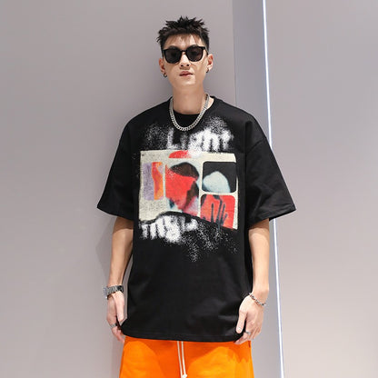 T-shirt oversize fashion couple summer T-shirt short-sleeved