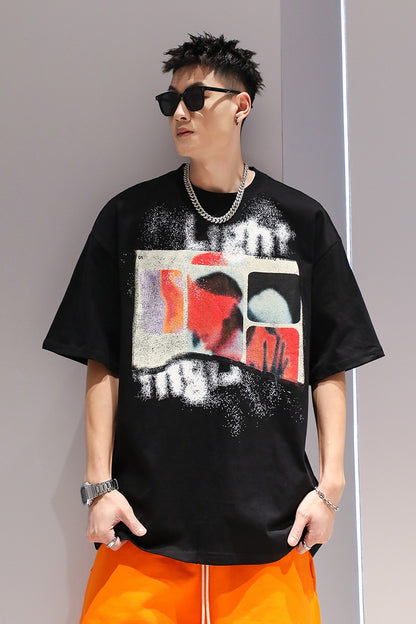 T-shirt oversize fashion couple summer T-shirt short-sleeved