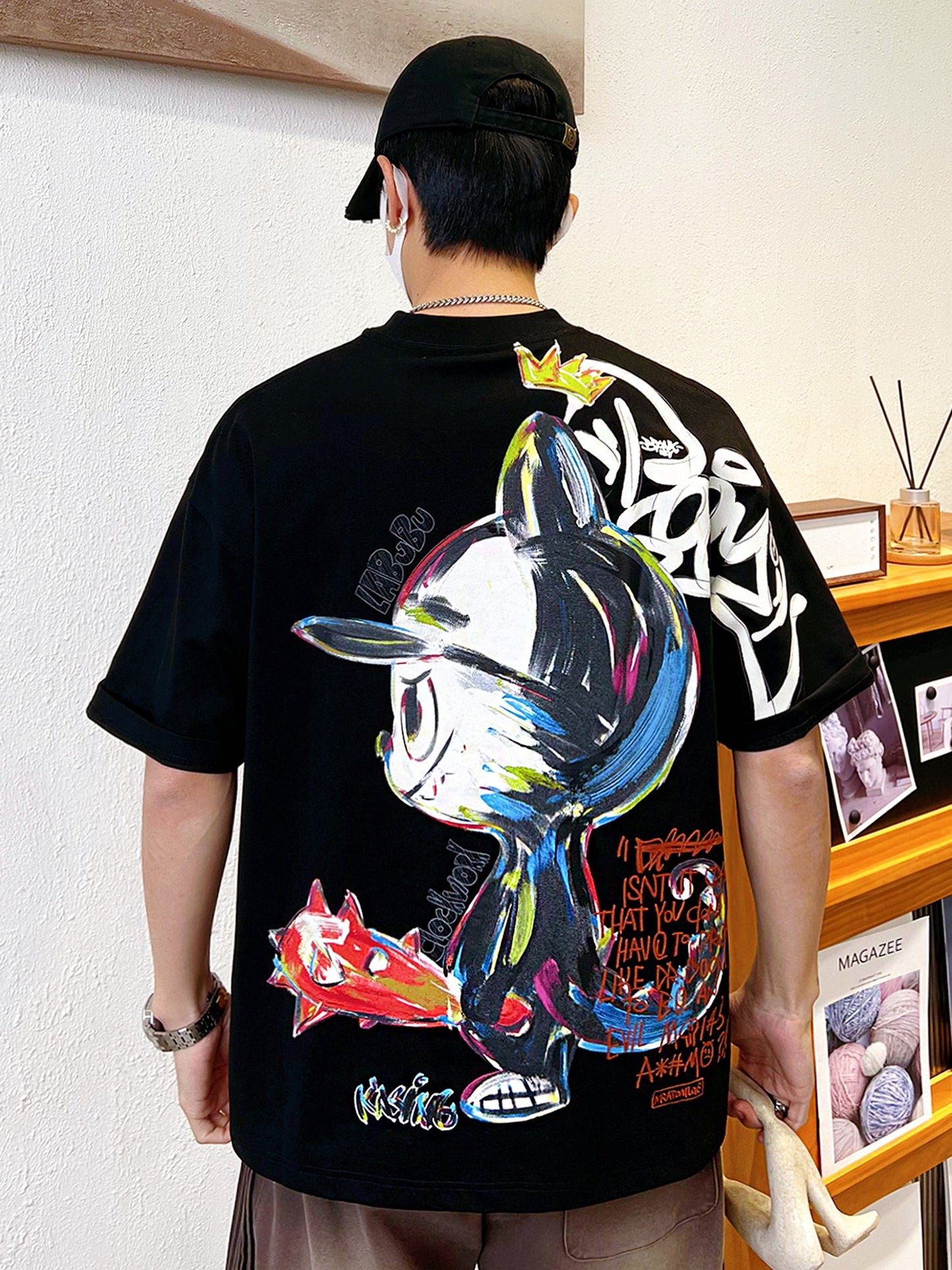 T-shirt road counter high-end loose street hip-hop t-shirt