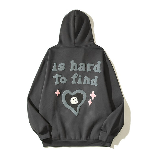 Love oversize high street graffiti hooded sweatshirt couple casual hoodie