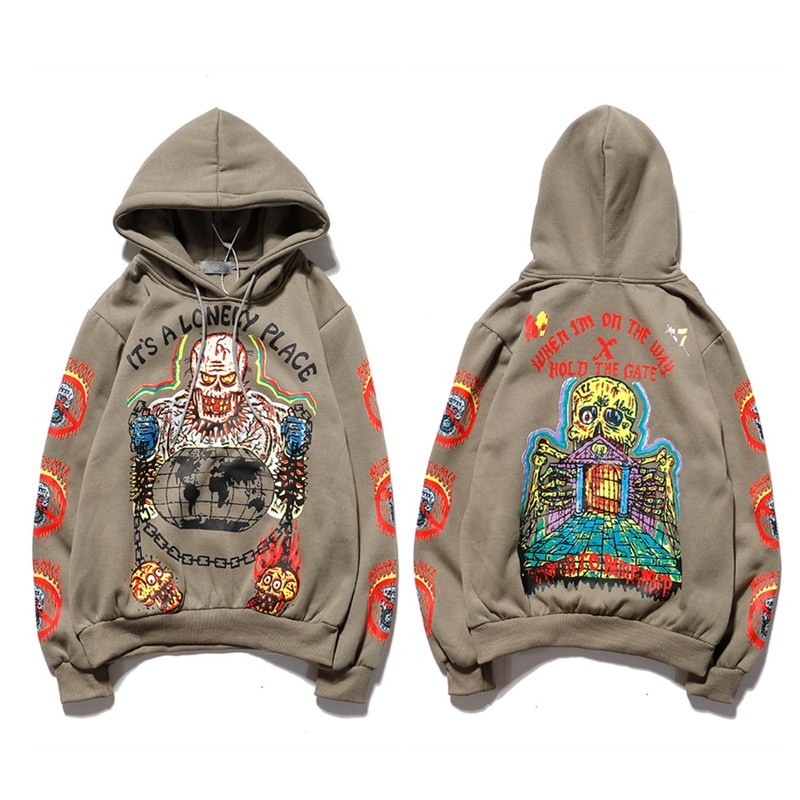 Graffiti Printed Hip Hop Hoodies for unisex