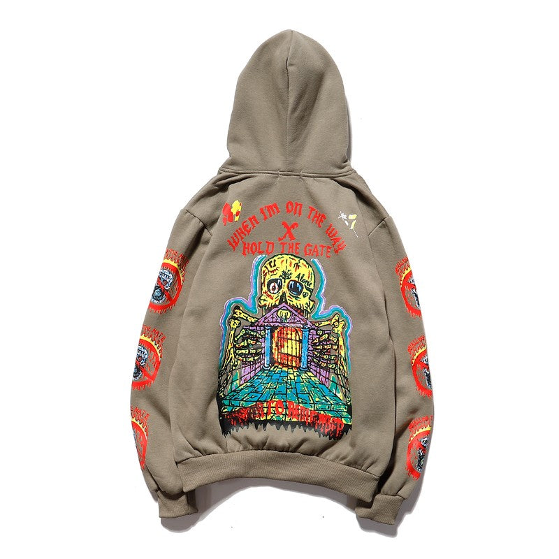 Graffiti Printed Hip Hop Hoodies for unisex