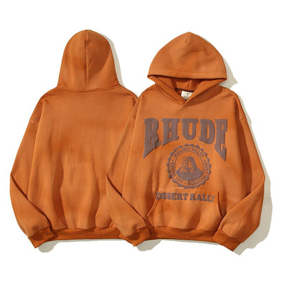 Hoodies mud dye hoodie high street fashion oversize pullover