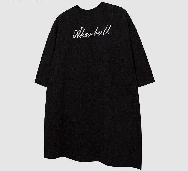 Oversize original fashionable high street round neck T-shirt