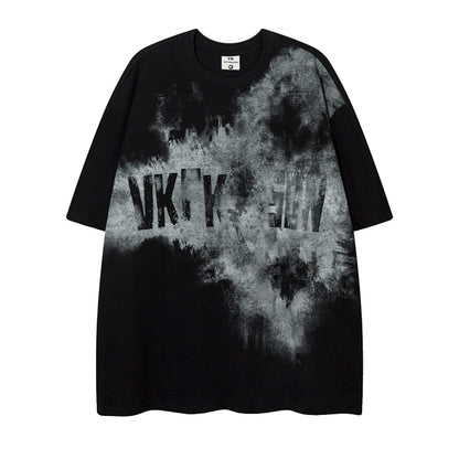 T-shirt original dark graffiti loose short-sleeved unisex oversize summer T-shirt