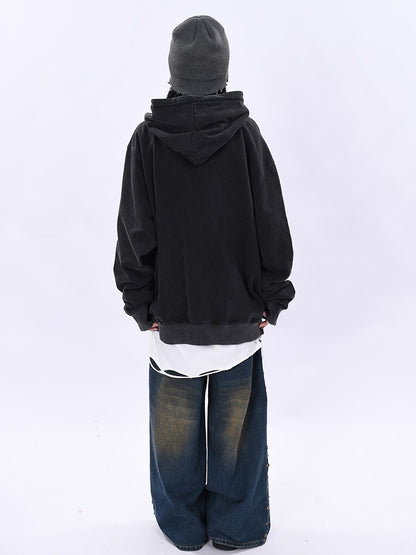 400g washed hoodies unisex fashionable loose top