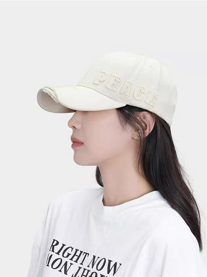 Perforated baseball hat for men and women's duckbill hat