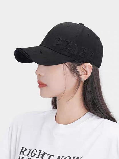 Perforated baseball hat for men and women's duckbill hat