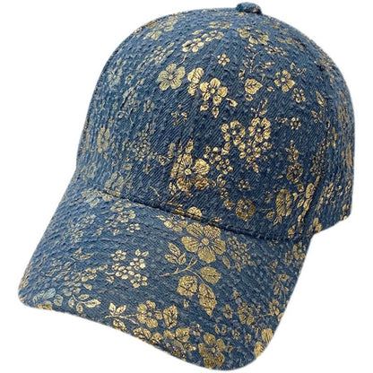 Women's Spring and Summer Peaked Hat Old Denim Baseball Cap