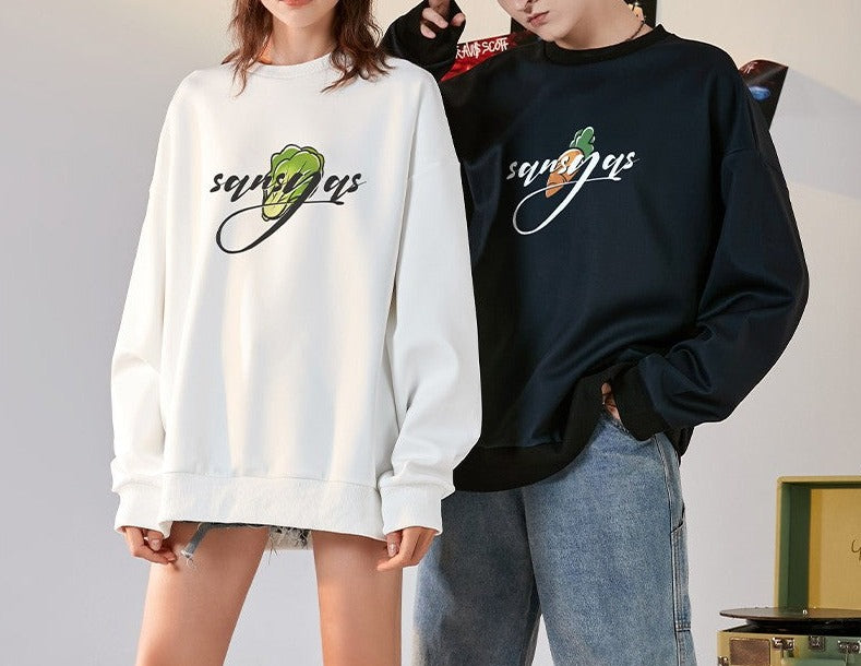 Sweatshirt Cute Rabbit Print Couple Sweater For Men's and Women's