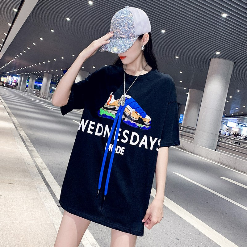 Oversize loose t-shirt for women