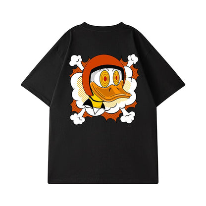 Duck creative fun spoof t-shirt men's loose fit