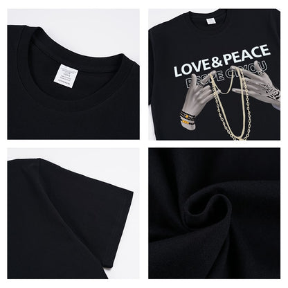 Love Peace T-shirt Summer Top