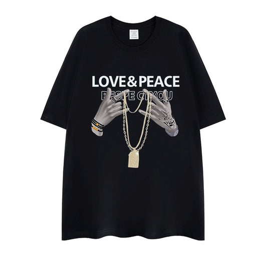 Love Peace T-shirt Summer Top