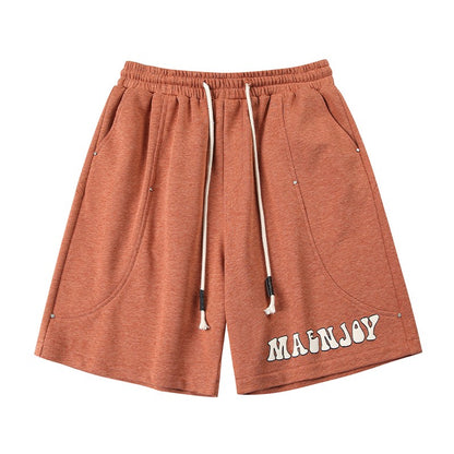 Men's casual sports shorts high street straight tube loose