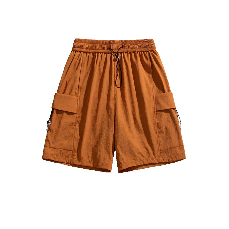 Casual sports shorts for men summer straight-leg loose pants