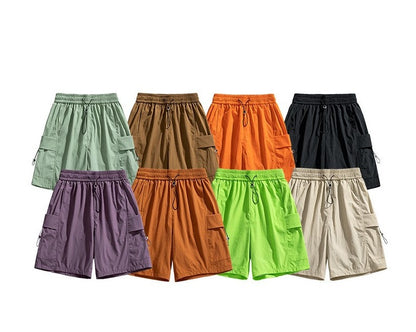 Casual sports shorts for men summer straight-leg loose pants