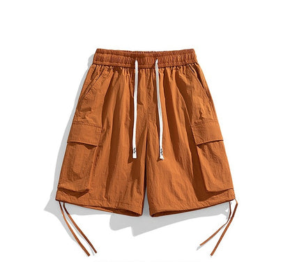 Minimalist wide leg capris for men's outdoor loose fitting sportswear shorts