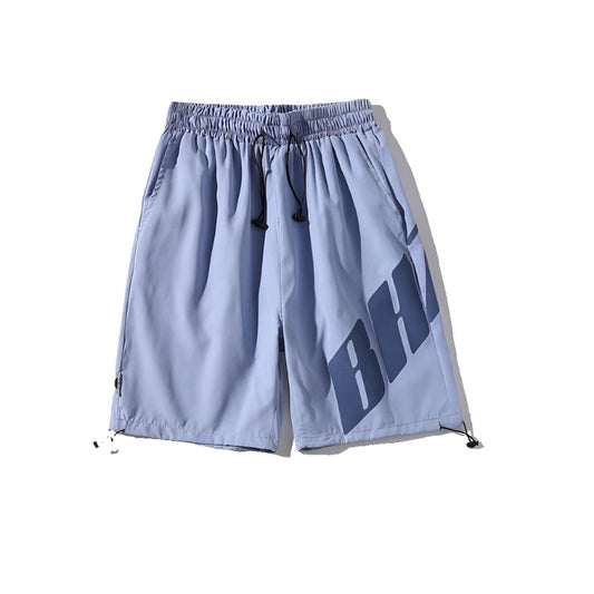 Printed sports five-point pants for men in summe casual shorts.