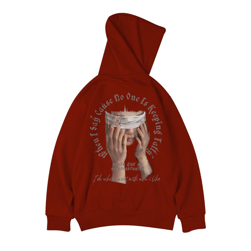 Heavyweight hooded sweatshirt for men