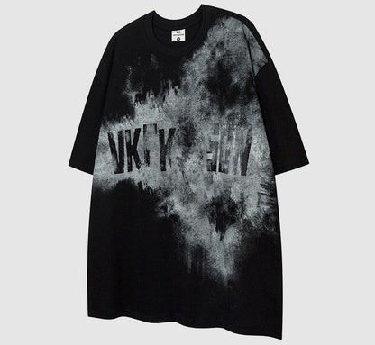 T-shirt original dark graffiti loose short-sleeved unisex oversize summer T-shirt