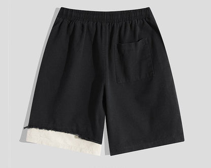 Summer High Street Perforated Shorts Men's Loose Casual Wear