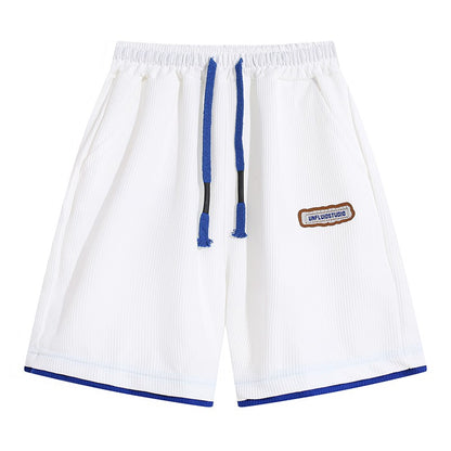 Men's White Shorts Summer Casual Loose Pant