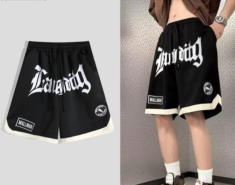 Graphic Shorts Men's Summer Hip Hop Sports Basketball Pants