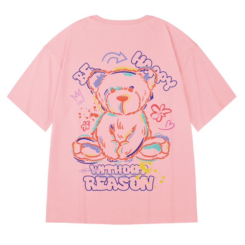 Tshirt couple's men's and women's oversized teddy bear t-shirt