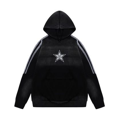 Gradient Star Unisex Hoodies Loose Fit