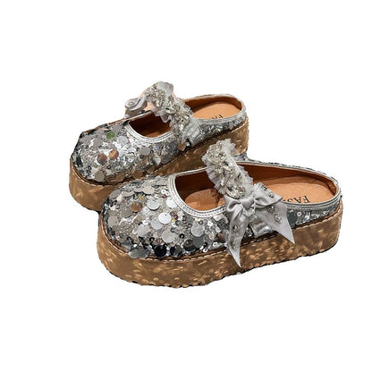 Shining Summer Women Water Diamond Slippers