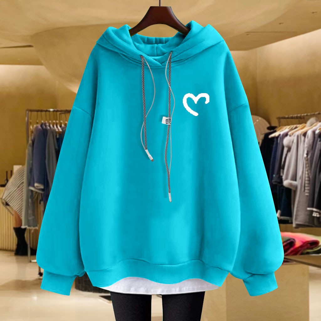 Hooded hoodie women's winter top