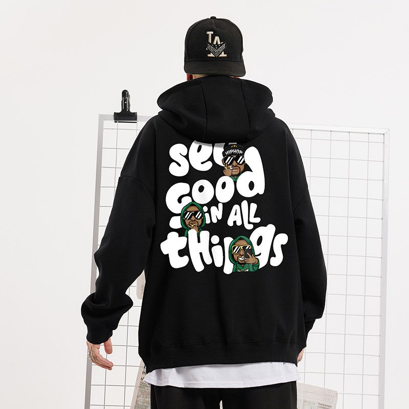 Hoodies oversize men's loose autumn pullover